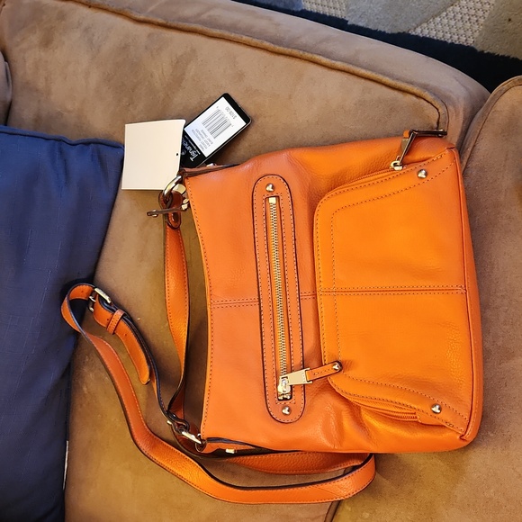 Tignanello pocket perfection  x-body organizer,  burnt orange - Picture 8 of 10